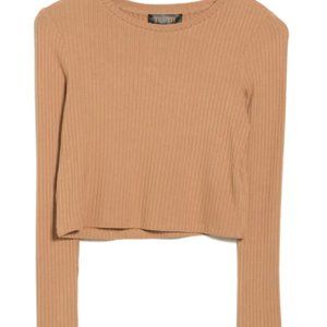 PHILOSOPHY REPUBLIC Long Sleeve Crewneck Drip Needle Top BRAND NEW